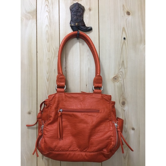 Great American Leatherworks Bags Gal Orange Leather Purse Poshmark